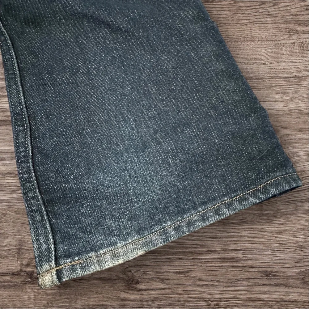 Old Navy Boys 16 Regular‎ Loose Bootcut Jeans Adjustable Waist Dark Wash